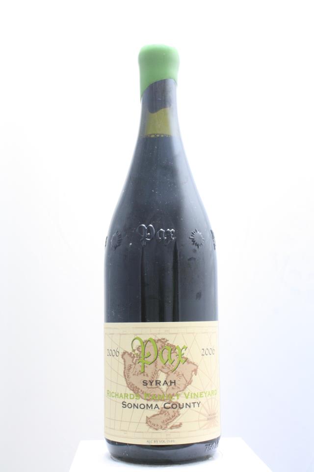 Pax Syrah Richards Family Vineyard 2006