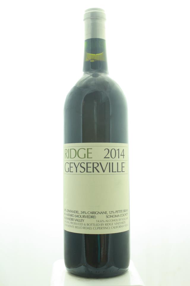 Ridge Vineyards Proprietary Red Geyserville 2014
