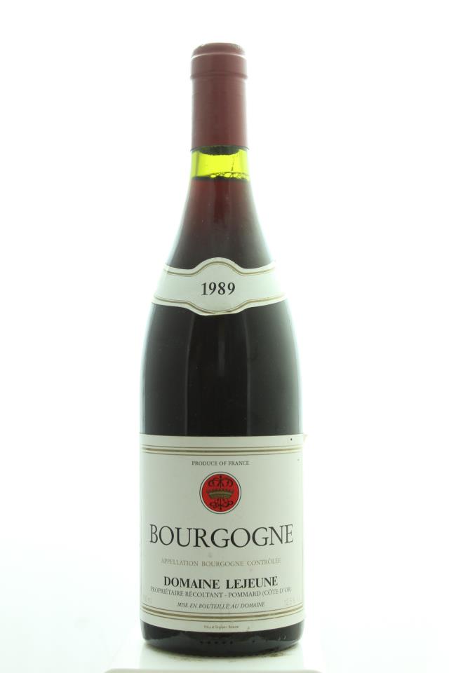 Domaine Lejeune Bourgogne Rouge 1989
