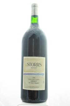 Storrs Winery Merlot San Ysidro Vineyard 1990