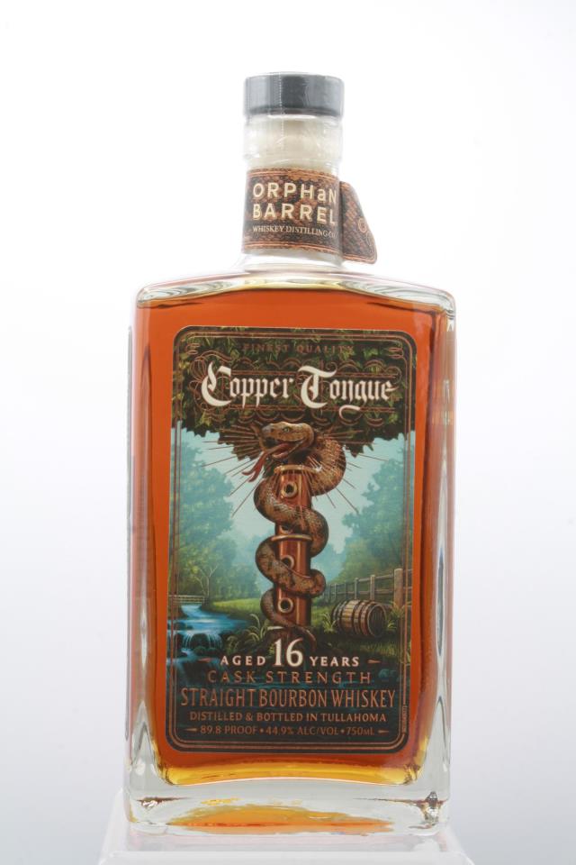 Orphan Barrel Straight Bourbon Whiskey Copper Tongue Cask Strength 16-Years-Old NV