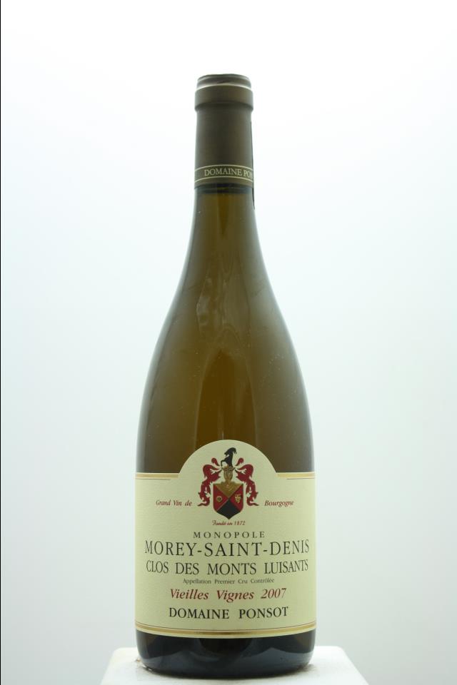 Domaine Ponsot Morey-Saint-Denis Monts Luisants Vieilles Vignes Blanc 2007