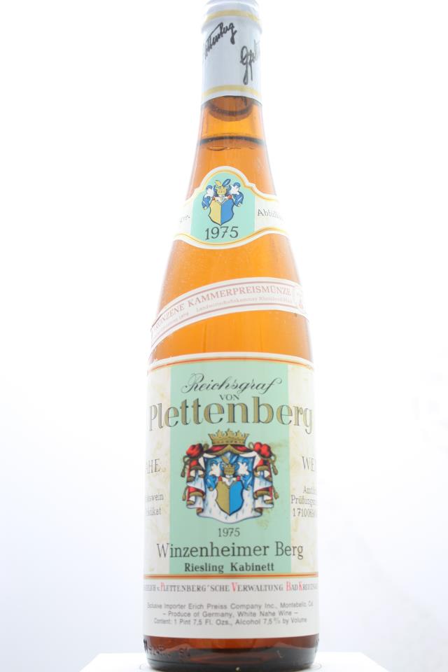 von Plettenberg Winzenheimer Berg Riesling Kabinett #047 1975