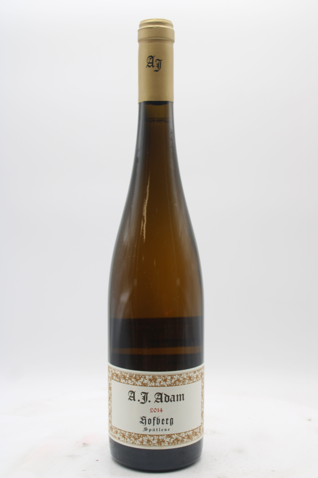 A. J. Adam Dhroner Hofberg Riesling Spatlese #08 2014