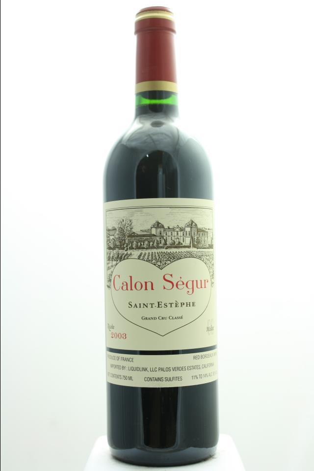 Calon-Ségur 2003