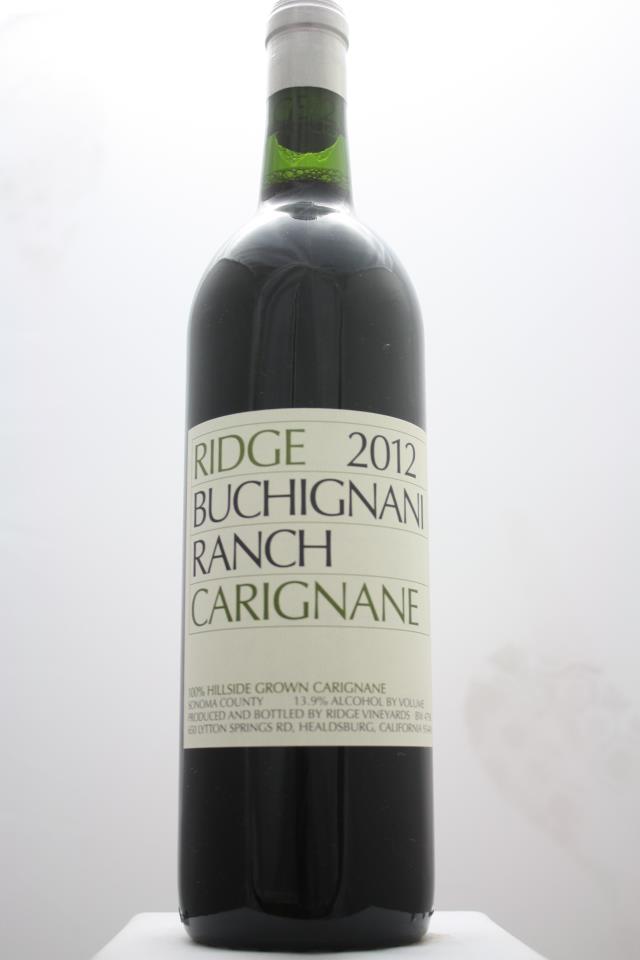 Ridge Vineyards Carignan Buchignani Ranch 2012