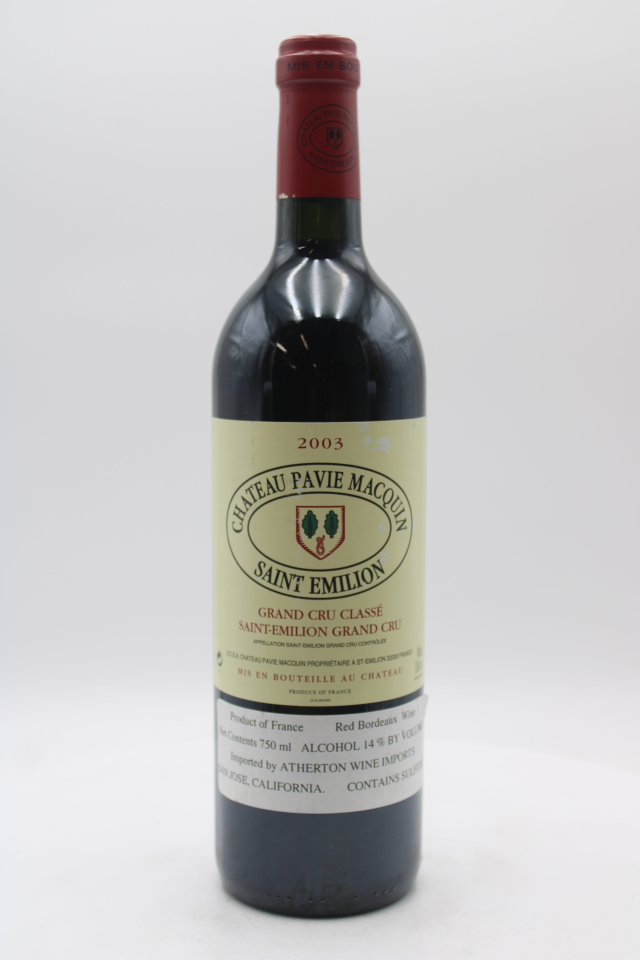 Pavie-Macquin 2003