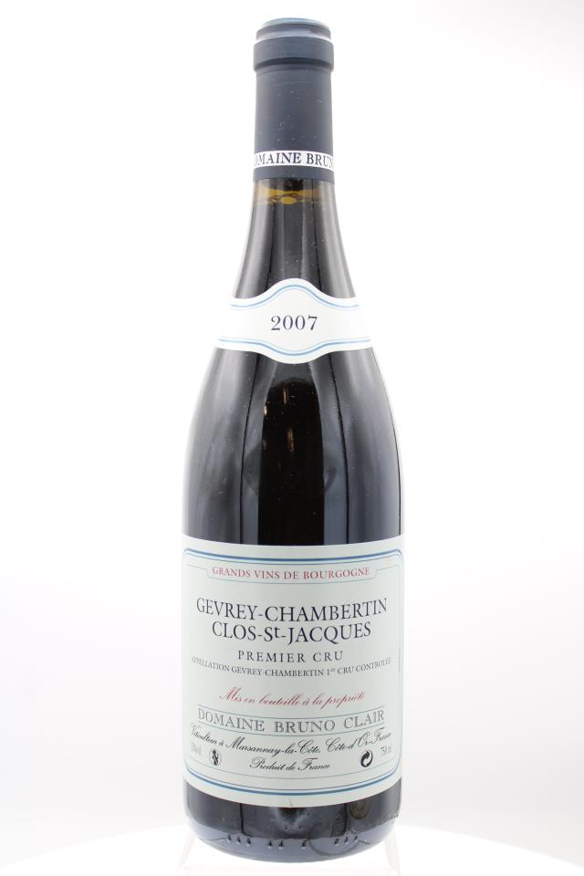Bruno Clair Gevrey Chambertin Clos Saint Jacques 2007