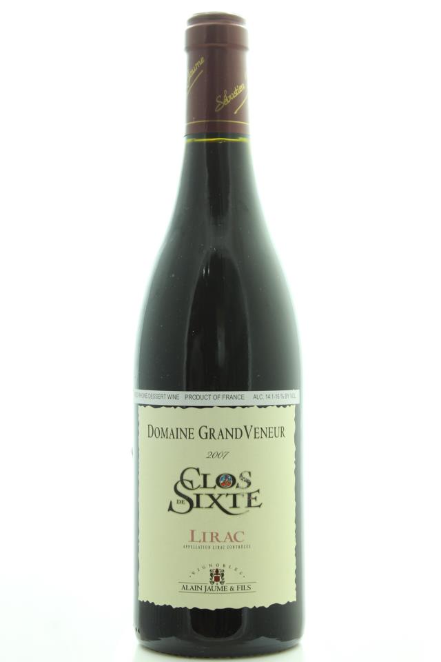 Alain Jaume Domaine Grand Veneur Lirac Clos de Sixte 2007