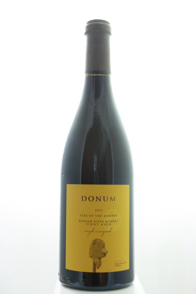 Donum Pinot Noir Russian River Valley Reserve Single Vineyard Year of the Monkey 2016