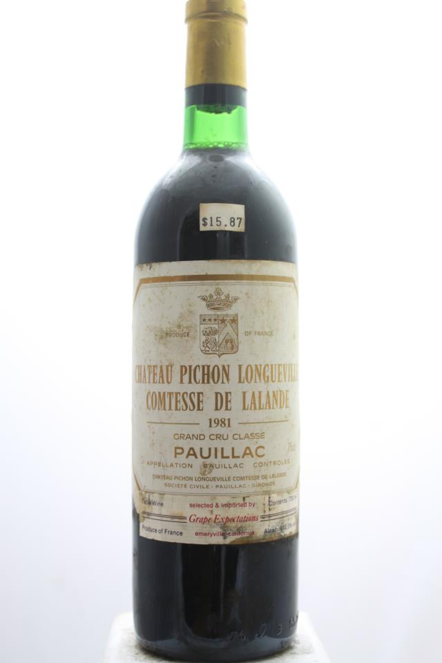 Pichon-Longueville Comtesse de Lalande 1981