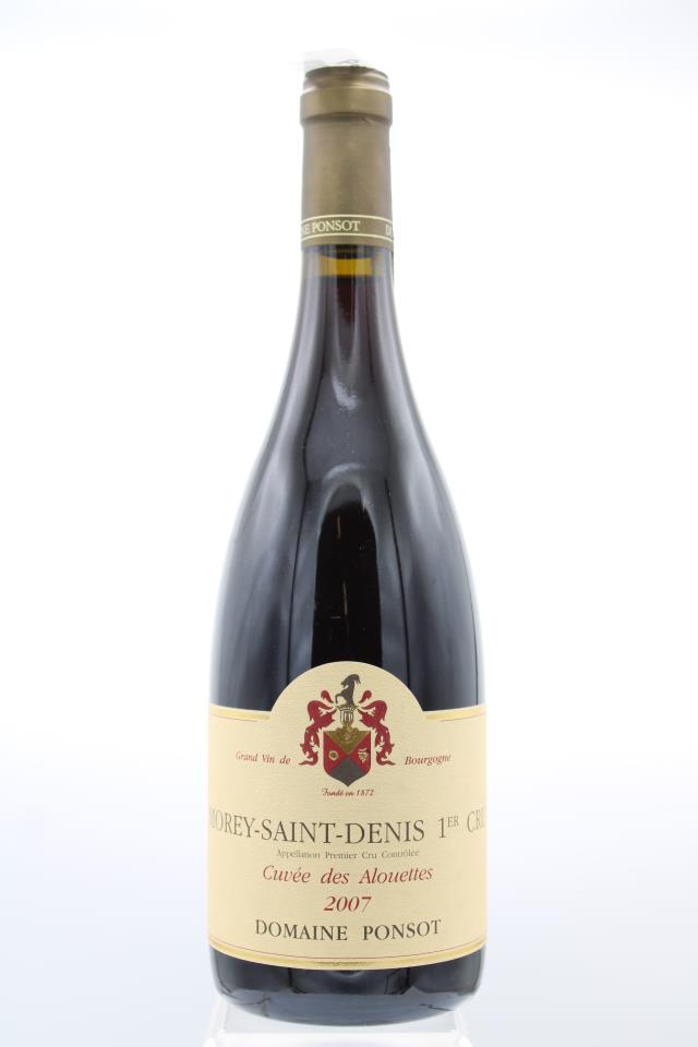 Domaine Ponsot Morey Saint Denis Cuvee des Alouettes 2007