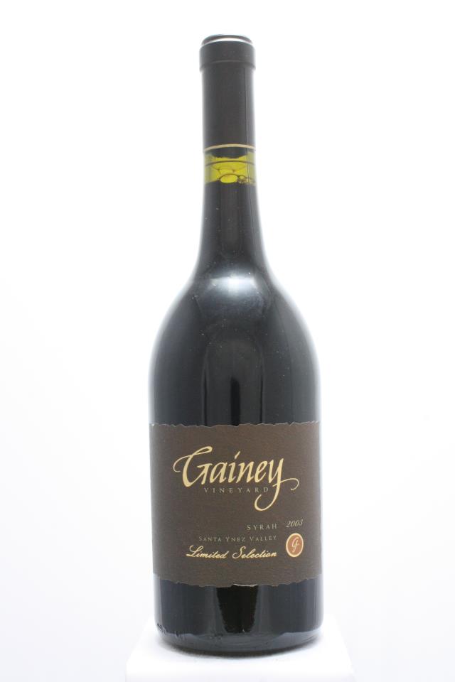Gainey Vineyard Syrah Limited Selection 2003