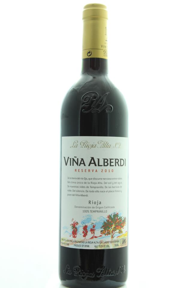 La Rioja Alta Vina Alberdi Reseva 2010