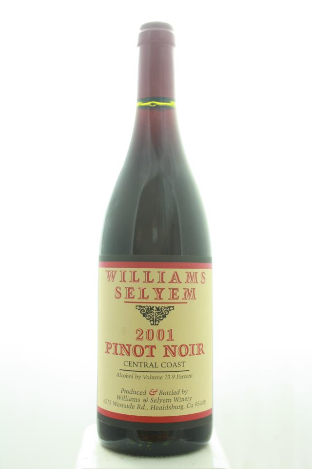 Williams Selyem Pinot Noir Central Coast 2001