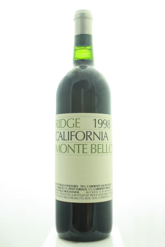 Ridge Vineyards Monte Bello 1998