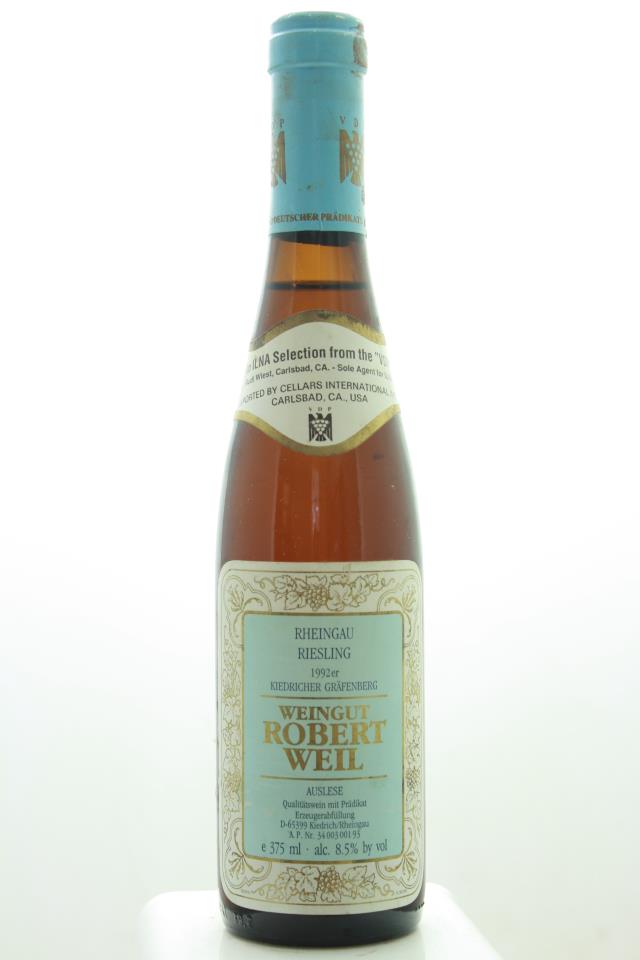 Robert Weil Kiedricher Gräfenberg Riesling Auslese #01 1992