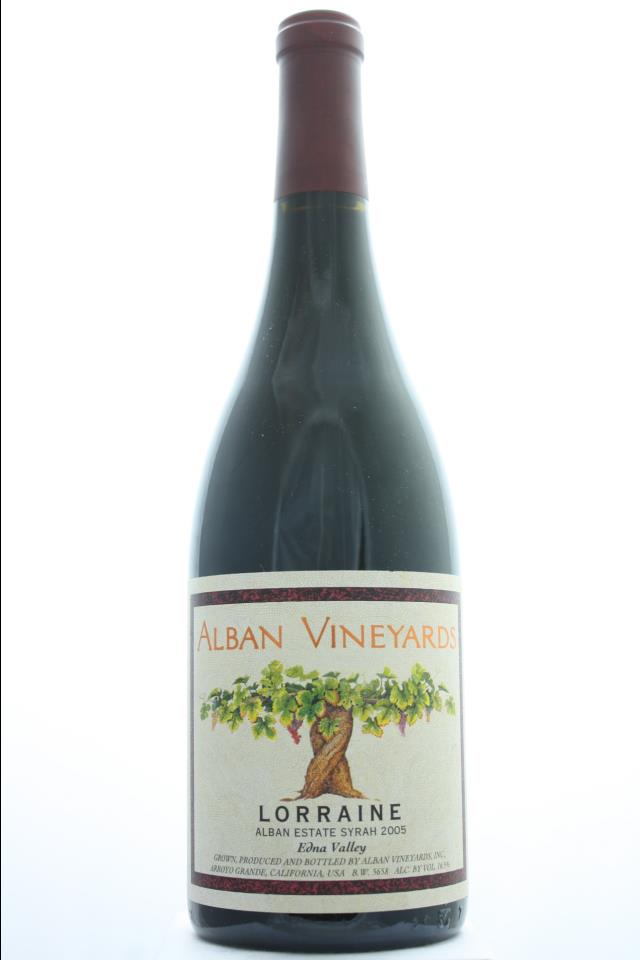 Alban Vineyards Alban Estate Syrah Lorraine 2005