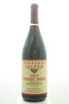 Williams Selyem Pinot Noir Hirsch Vineyard 2012