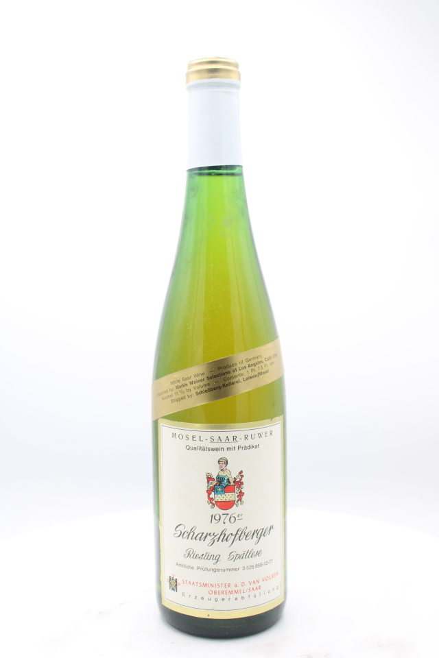 von Volxem Scharzhofberger Riesling Spatlese #12 1976