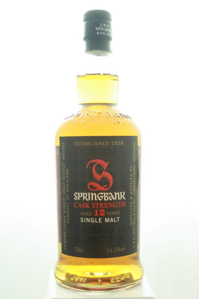 J & A Mitchell & Co (Springbank) Campbeltown Single Malt Scotch Whisky Cask Strength 12-Years-Old Batch #12 NV