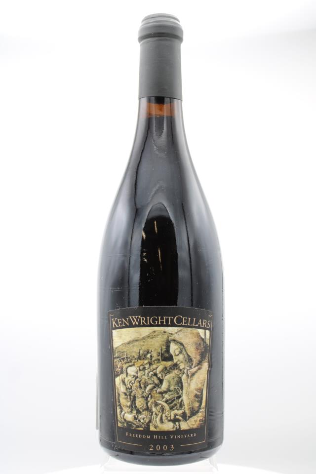 Ken Wright Cellars Pinot Noir Freedom Hill Vineyard 2003