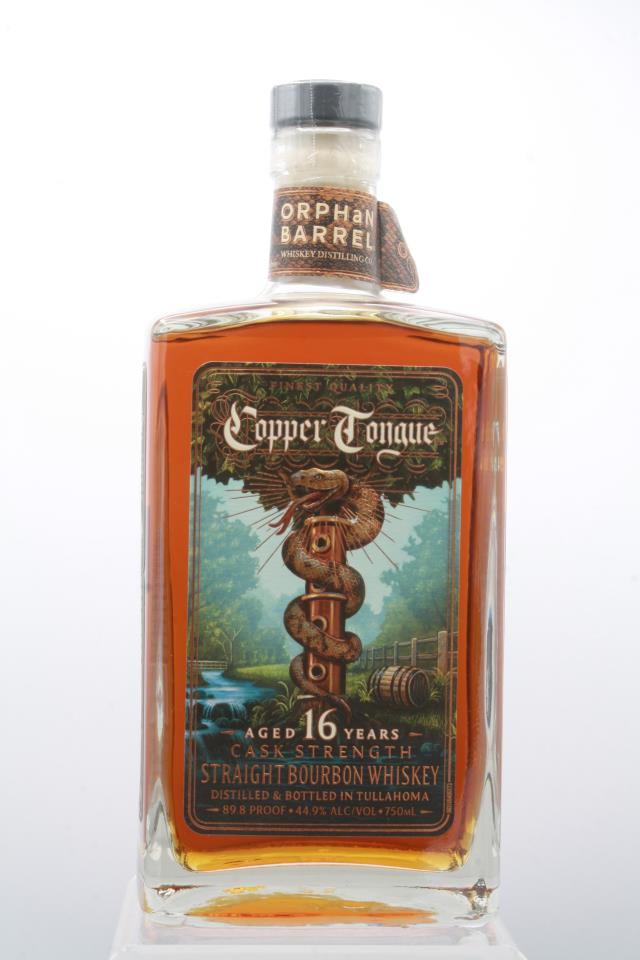 Orphan Barrel Straight Bourbon Whiskey Copper Tongue Cask Strength 16-Years-Old NV