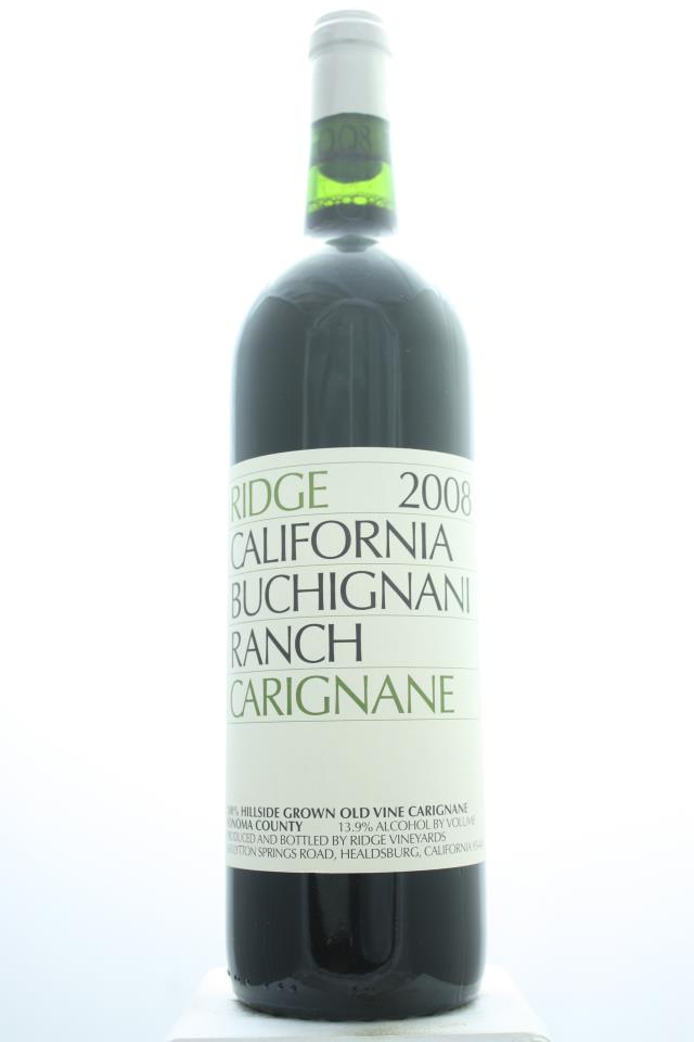 Ridge Vineyards Carignan Buchignani Ranch ATP 2008
