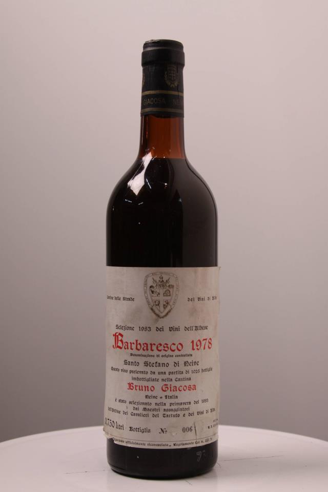 B. Giacosa Barbaresco Santo Stefano 1978