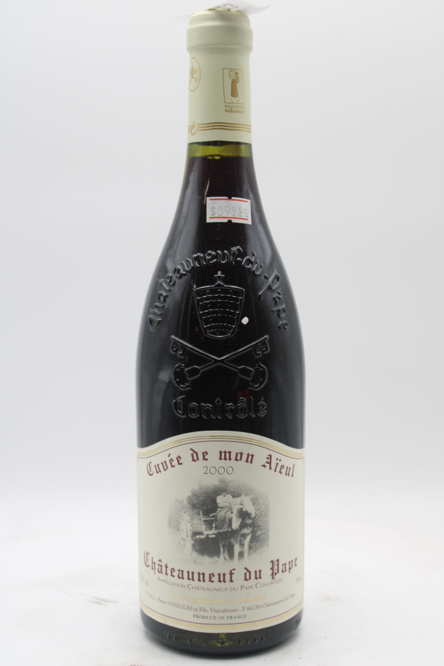Pierre Usseglio Chateauneuf du Pape Cuvee de Mon Aieul 2000
