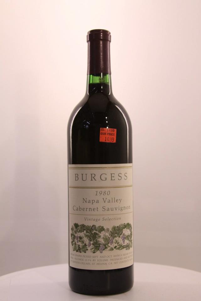 Burgess Cabernet Sauvignon Vintage Selection 1980
