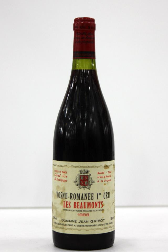 J. Grivot Vosne-Romanée Les Beaux Monts 1988
