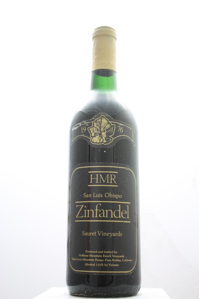 HMR Hoffman Mountain Ranch Zinfandel Sauret Vineyards 1976