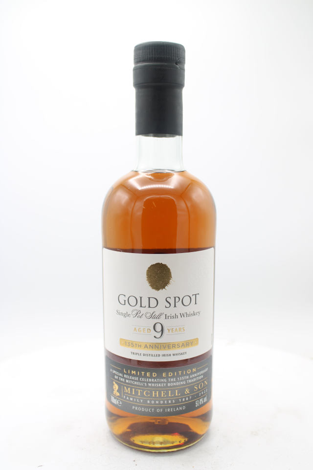 Mitchell & Son Gold Spot Single Pot Still Irish Whiskey 9-Years-Old 135th Anniversary Limited Edition NV