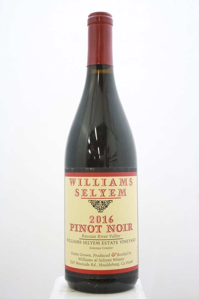 Williams Selyem Pinot Noir Willimas Selyem Estate Vineyard 2016