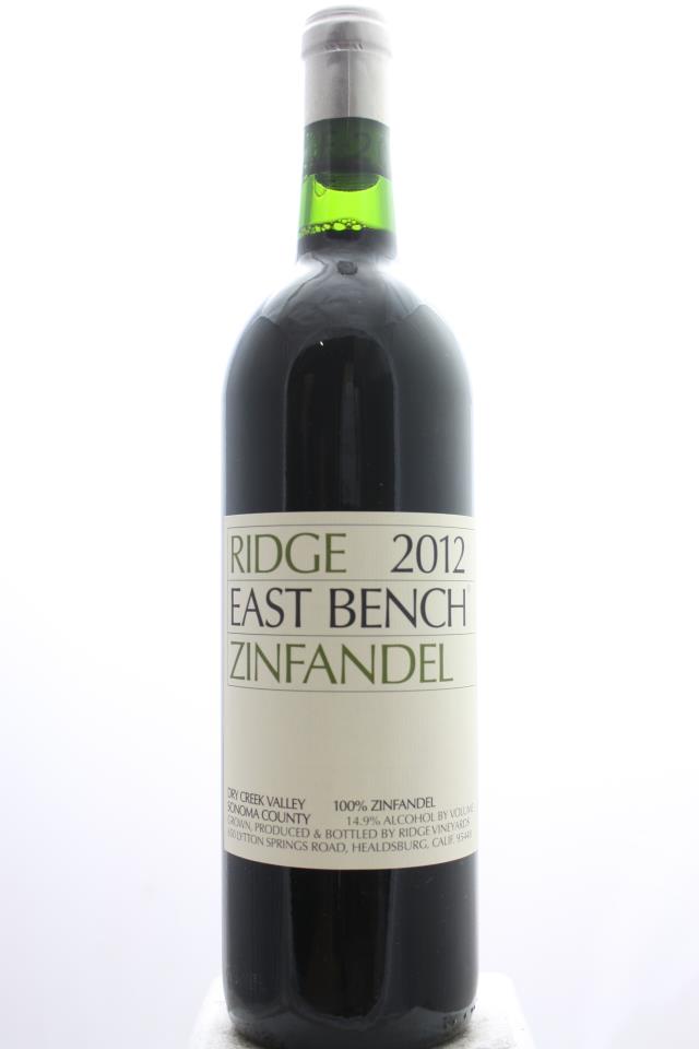 Ridge Vineyards Zinfandel Estate East Bench 2012
