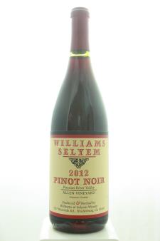 Williams Selyem Pinot Noir Allen Vineyard 2012