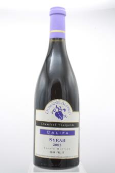 Domaine Alfred Syrah Califa Chamisal Vineyards 2003
