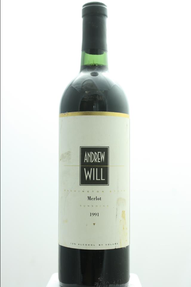 Andrew Will Merlot Sunshine 1991