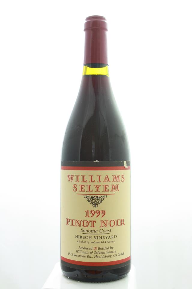 Williams Selyem Pinot Noir Hirsch Vineyard 1999