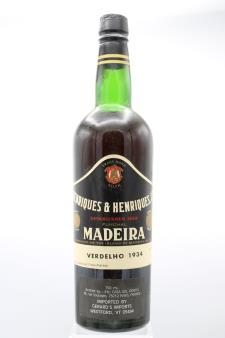 Henriques & Henriques Madeira Verdelho 1934