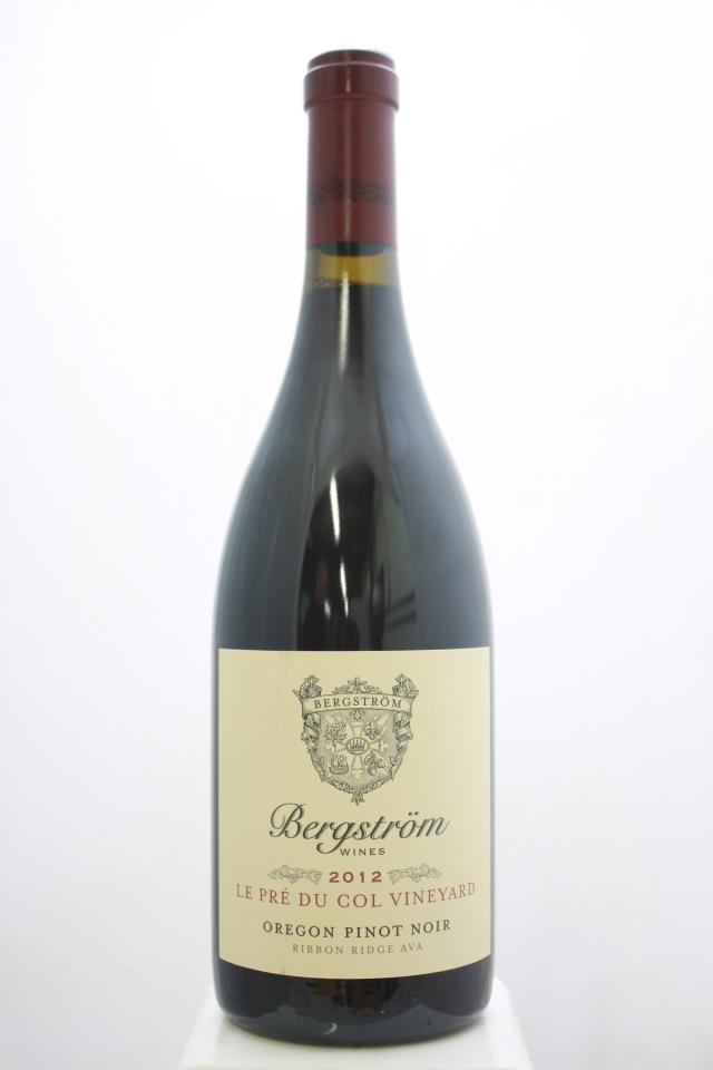 Bergstrom Pinot Noir Le Pre Du Col Vineyard 2012
