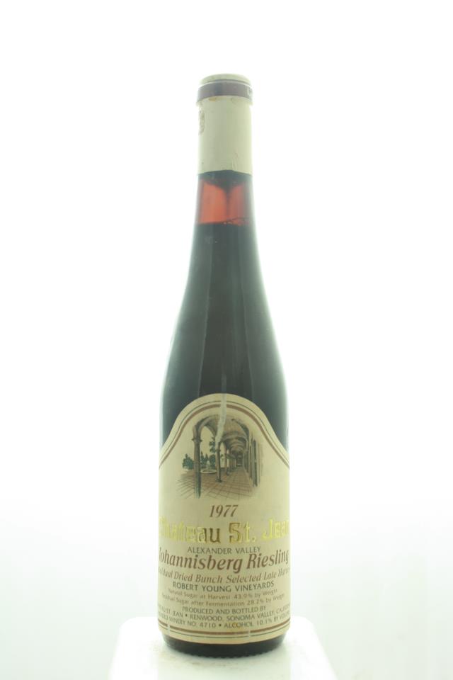 Chateau St. Jean Riesling Late Harvest Individual Bunch Selected 1977