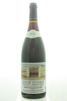 Gérard Raphet Clos de Vougeot Vieilles Vignes 2012