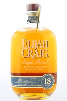 The Elijah Craig Single Barrel Kentucky Straight Bourbon Whiskey 18-Years-Old NV