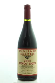 Williams Selyem Pinot Noir Westside Road Neighbors 2003