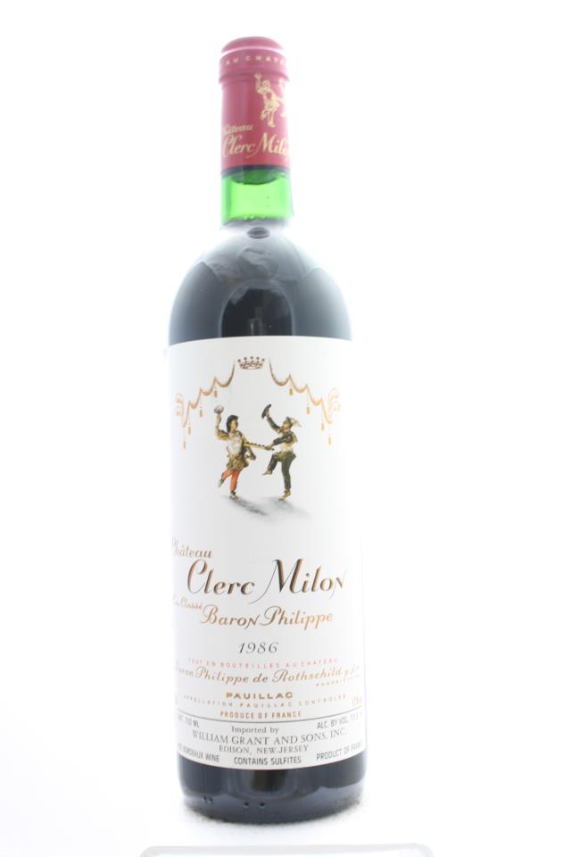 Clerc Milon 1986
