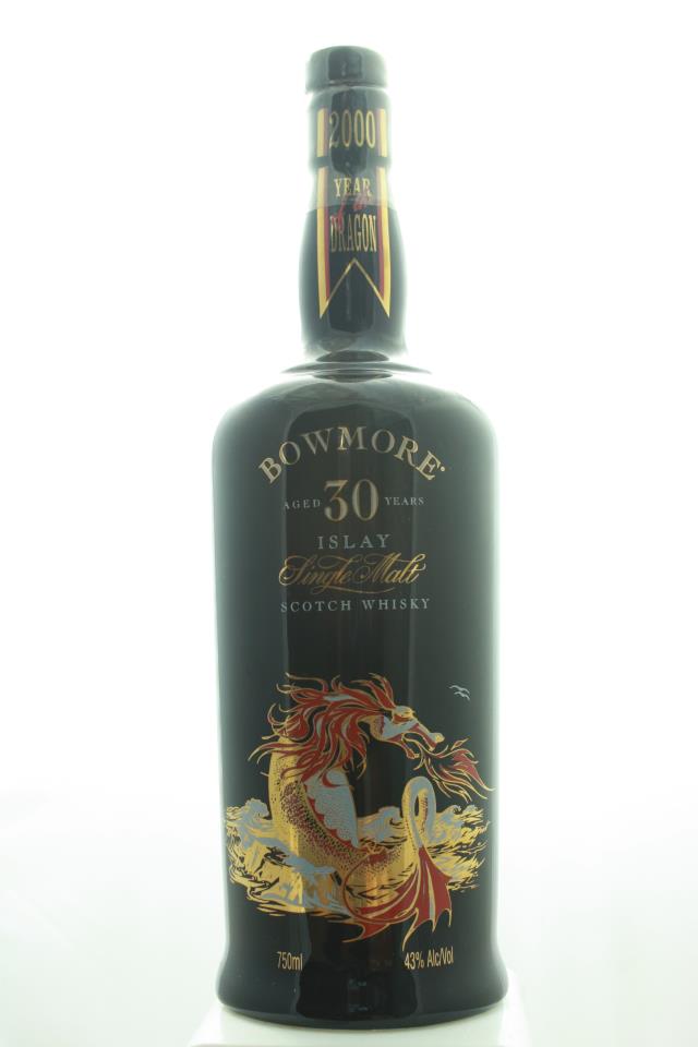 Black Bowmore Islay Single Malt Scotch Whisky Year of the Dragon 30-years-Old NV