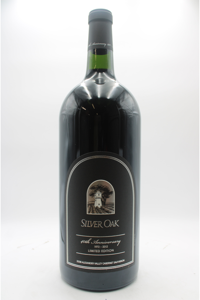 Silver Oak Cabernet Sauvignon Alexander Valley 40th Anniversary 2008