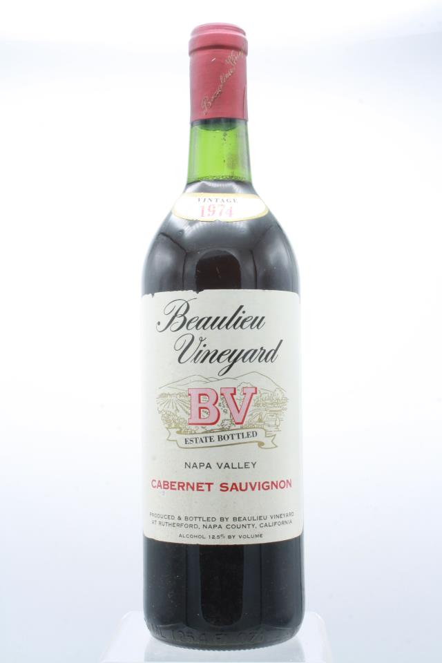 BV Beaulieu Vineyard Cabernet Sauvignon Napa Valley 1974